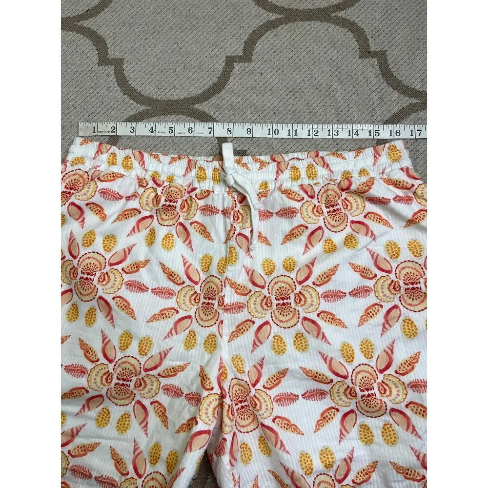 Hill House Men’s Leo Shorts, Orange Shell Mosaic, size large, MSRP $128